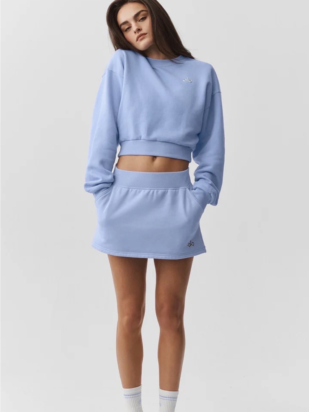 NWT - Alo cropped accolade sweatshirt and skort - Size S